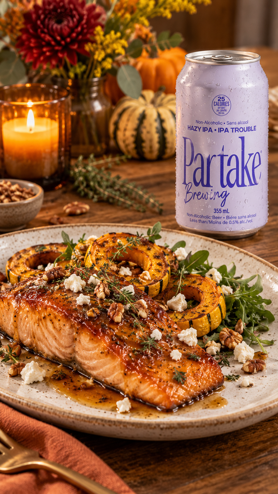 Hazy IPA Honey-Glazed Salmon