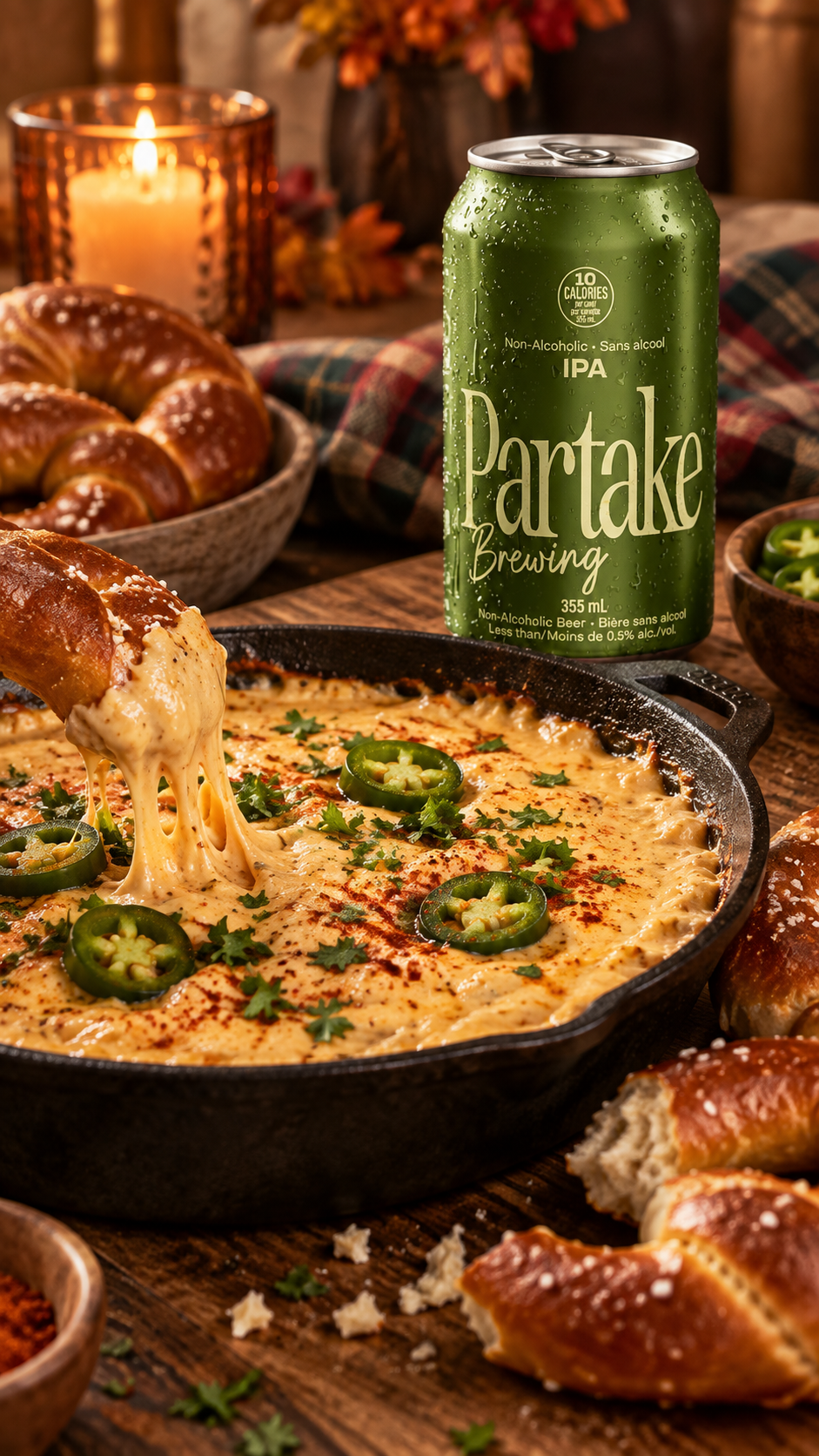 Partake IPA Beer Cheese Dip