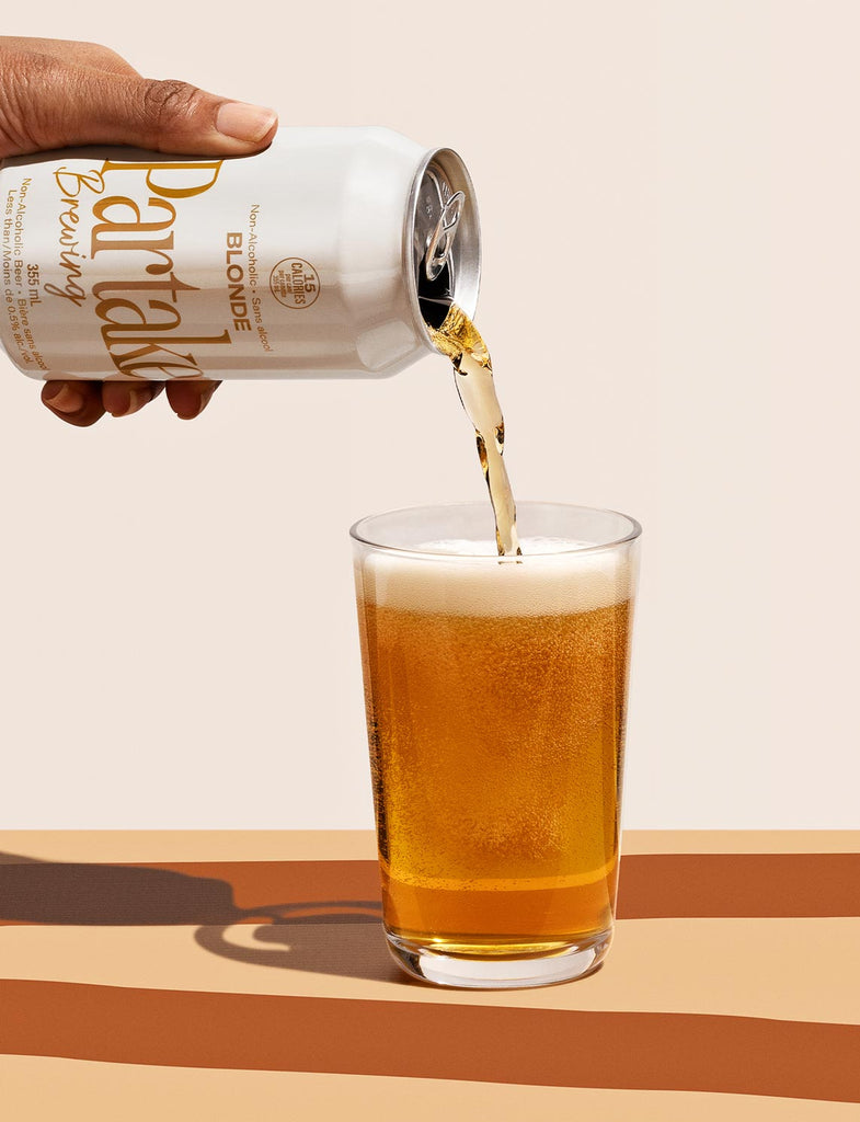 Partake Blonde · Craft Non-Alcoholic Beer · Brewed in Canada – Partake ...