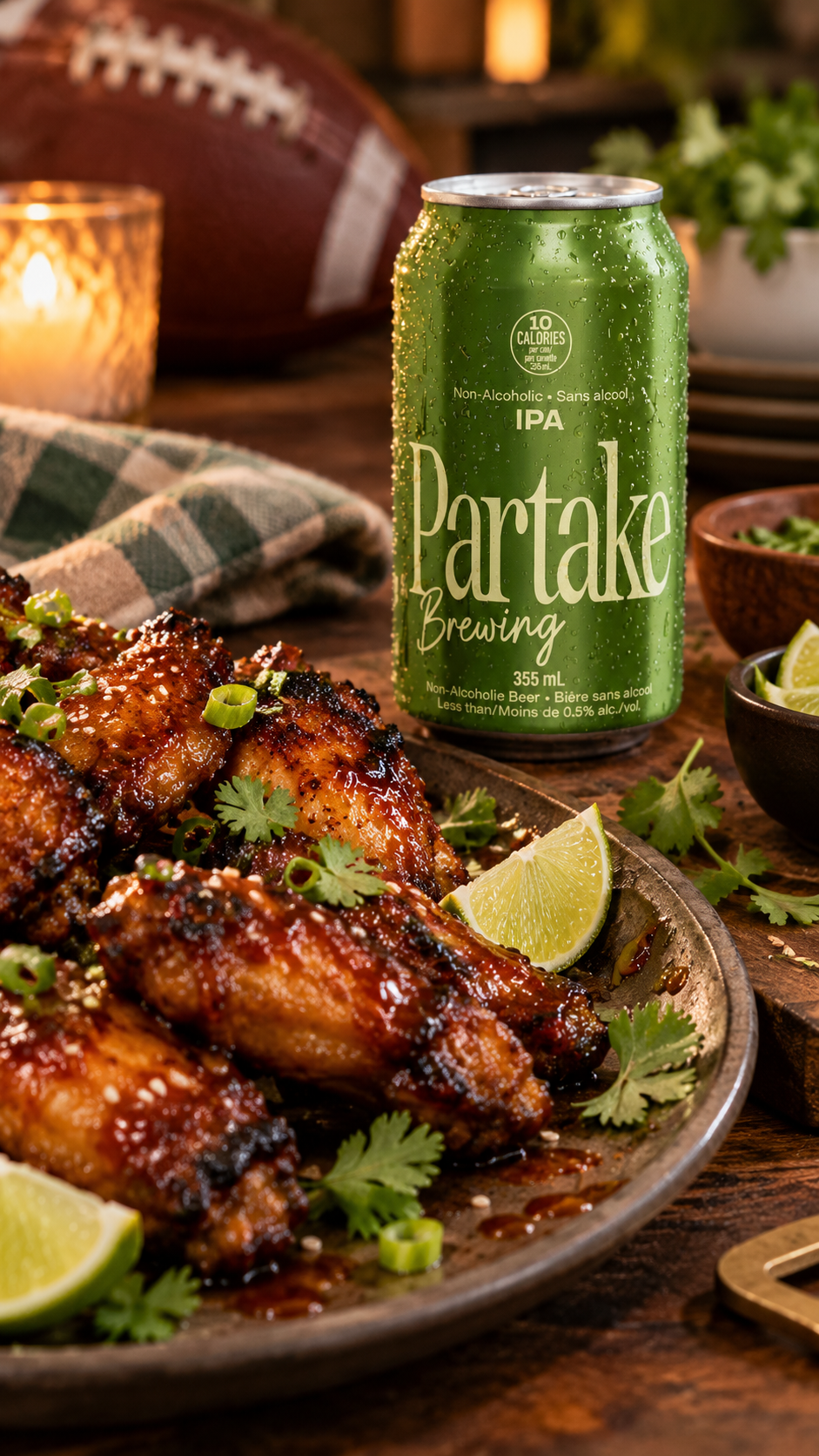 Sticky IPA Glazed Chicken Wings